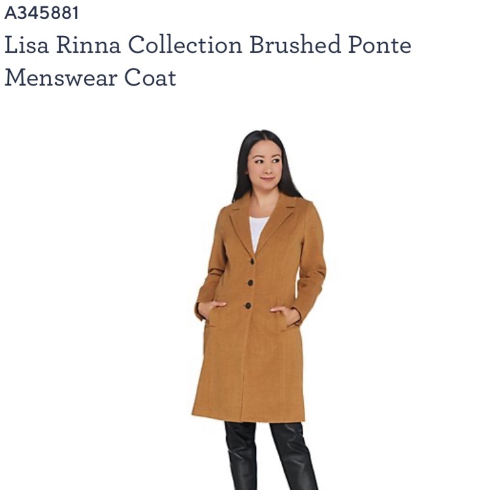 Lisa Rinna Brishe Pointe Menswear Coat